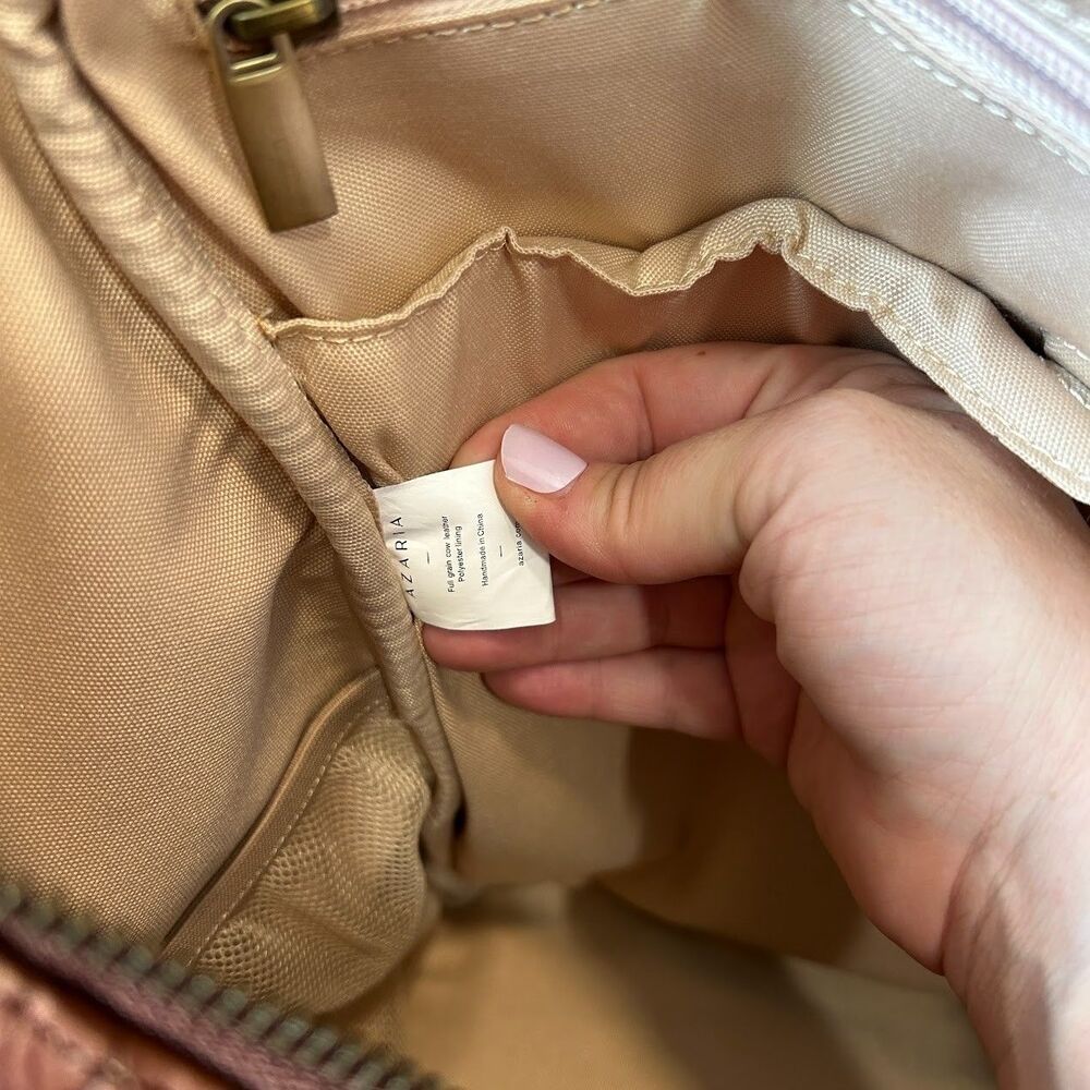 Azaria Luxe La Mère Backpack Grand Brown Leather Baby Diaper Bag - Picture 13 of 13